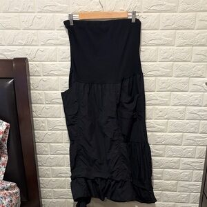 Daily Practice Anthropologie Tiered Midi Dress with Pockets